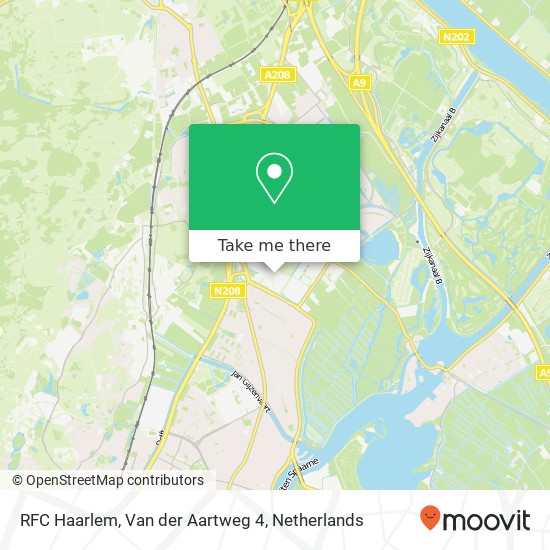 RFC Haarlem, Van der Aartweg 4 map