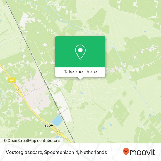 Vesterglasscare, Spechtenlaan 4 map