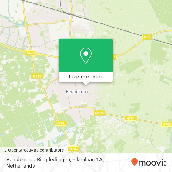 Van den Top Rijoplediingen, Eikenlaan 1A map