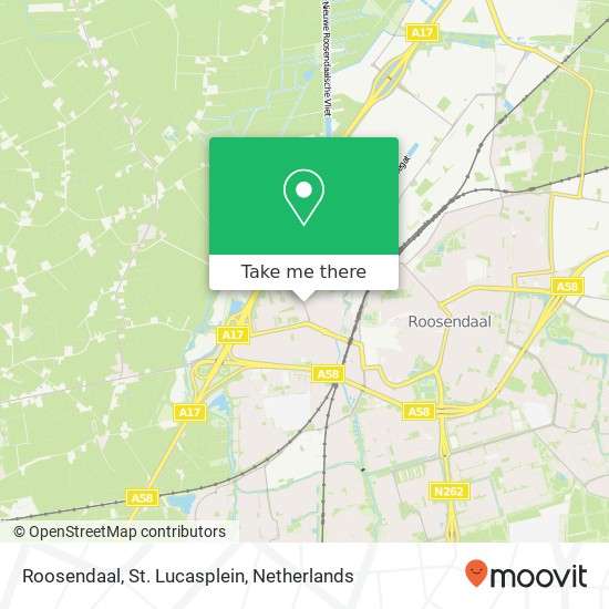 Roosendaal, St. Lucasplein map