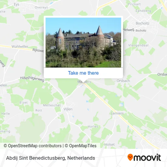 Abdij Sint Benedictusberg map