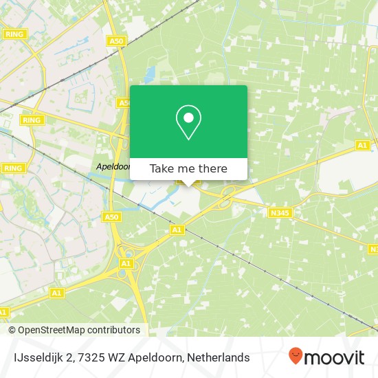 IJsseldijk 2, 7325 WZ Apeldoorn map