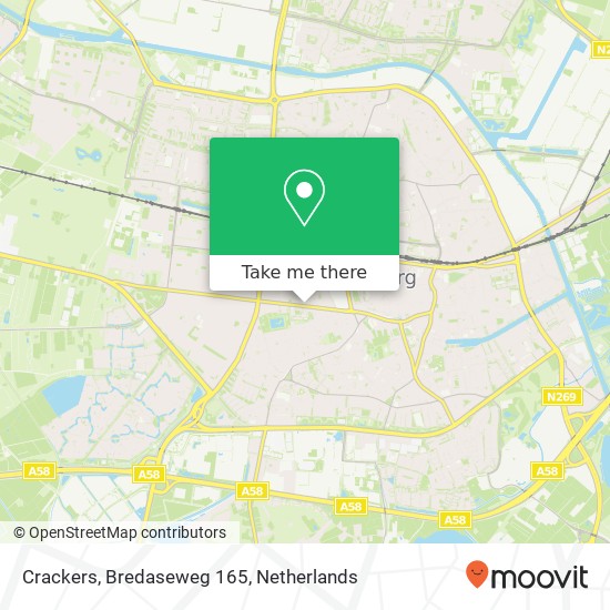 Crackers, Bredaseweg 165 map