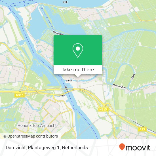 Damzicht, Plantageweg 1 map