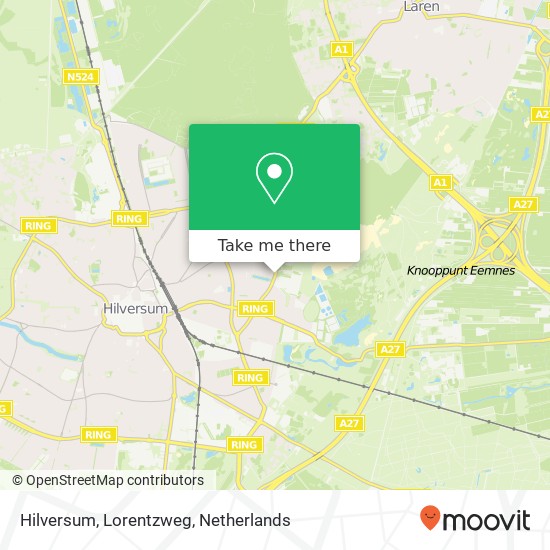 Hilversum, Lorentzweg Karte