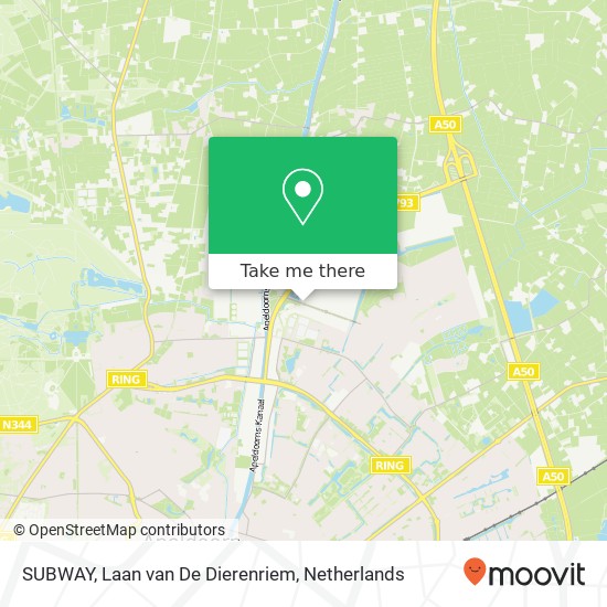 SUBWAY, Laan van De Dierenriem map