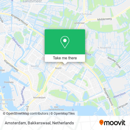 Amsterdam, Bakkerswaal Karte