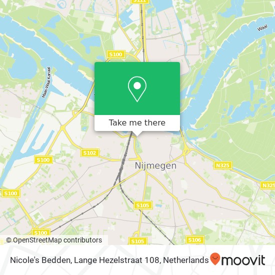 Nicole's Bedden, Lange Hezelstraat 108 map