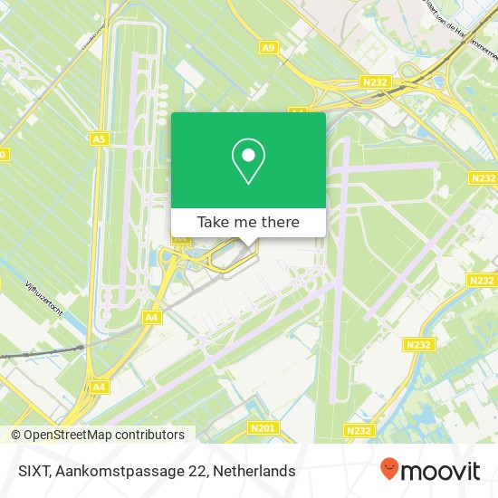 SIXT, Aankomstpassage 22 map