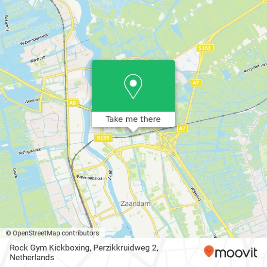 Rock Gym Kickboxing, Perzikkruidweg 2 map