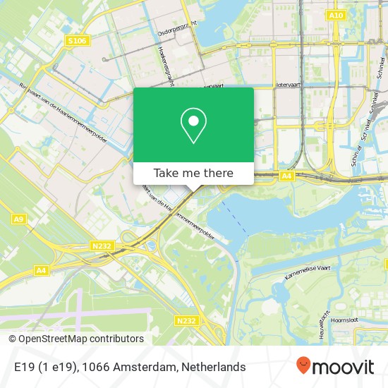 E19 (1 e19), 1066 Amsterdam map