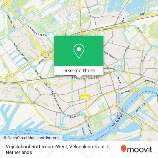 Vrijeschool Rotterdam-West, Velsenluststraat 7 kaart