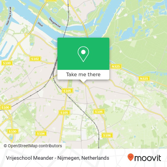 Vrijeschool Meander - Nijmegen, Groesbeekseweg 146 Karte