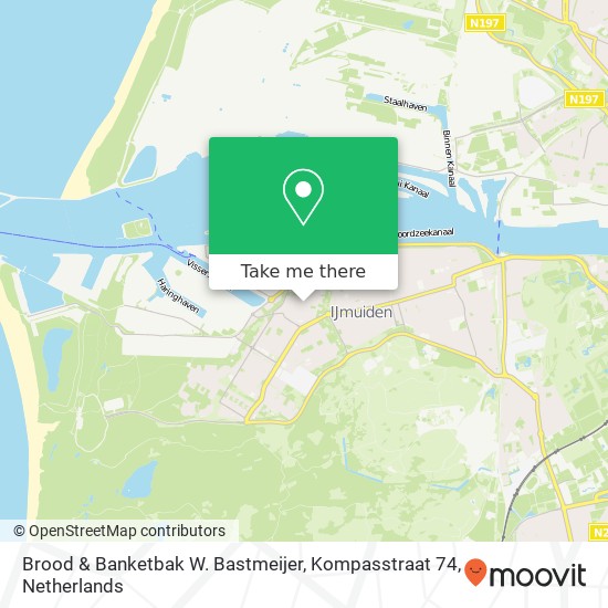 Brood & Banketbak W. Bastmeijer, Kompasstraat 74 map