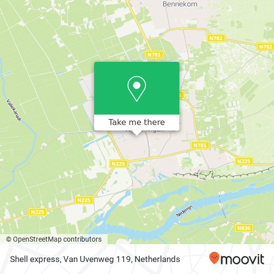 Shell express, Van Uvenweg 119 map