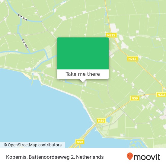 Kopernis, Battenoordseweg 2 Karte