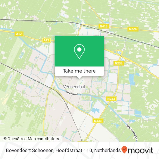 Bovendeert Schoenen, Hoofdstraat 110 Karte