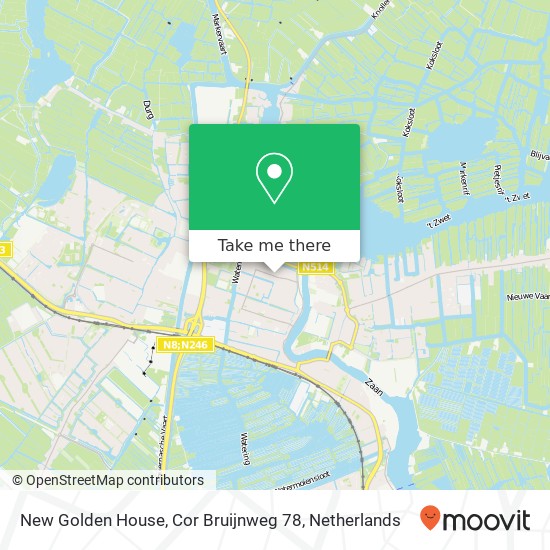 New Golden House, Cor Bruijnweg 78 map