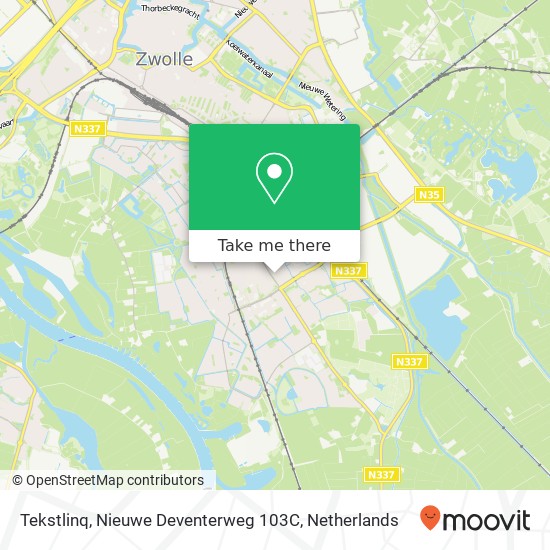 Tekstlinq, Nieuwe Deventerweg 103C Karte