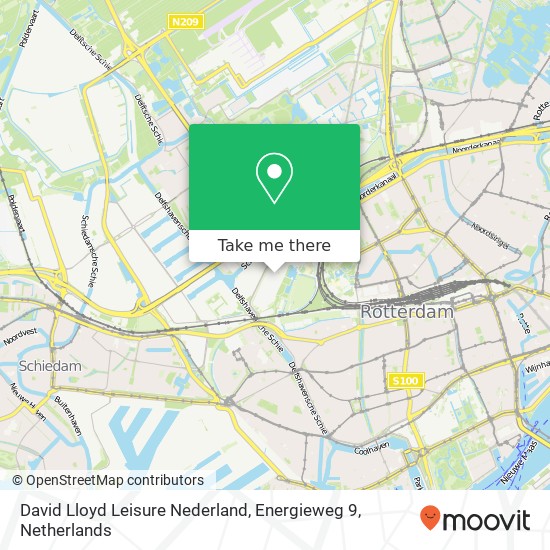 David Lloyd Leisure Nederland, Energieweg 9 map