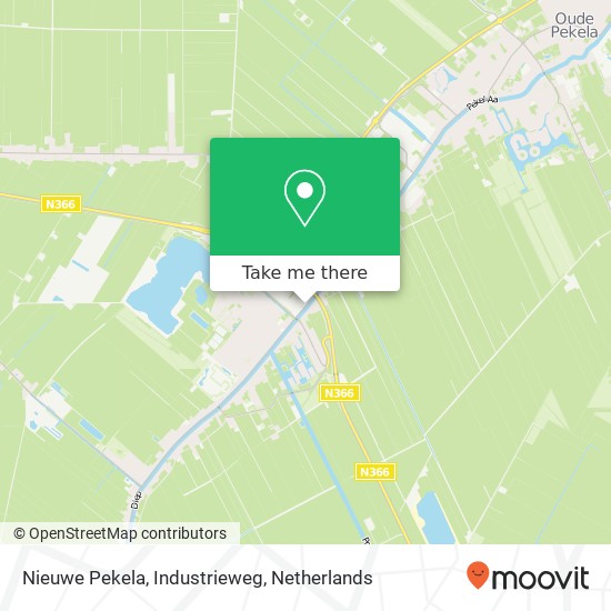 Nieuwe Pekela, Industrieweg Karte