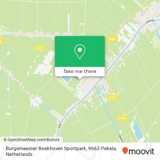 Burgemeester Boekhoven Sportpark, 9663 Pekela map