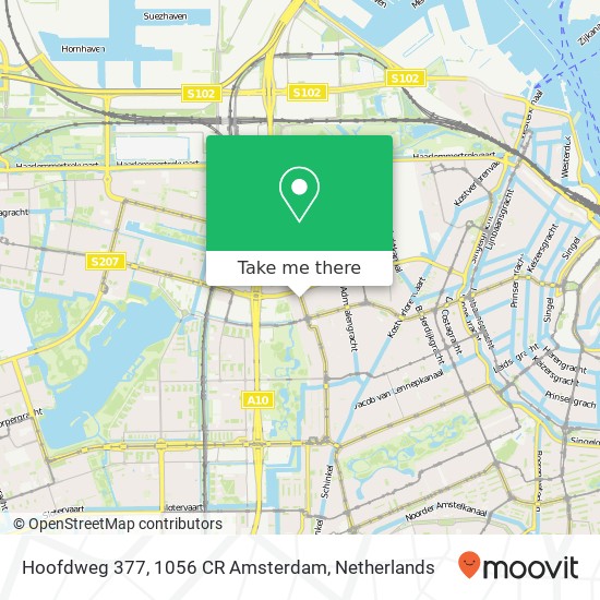 Hoofdweg 377, 1056 CR Amsterdam Karte