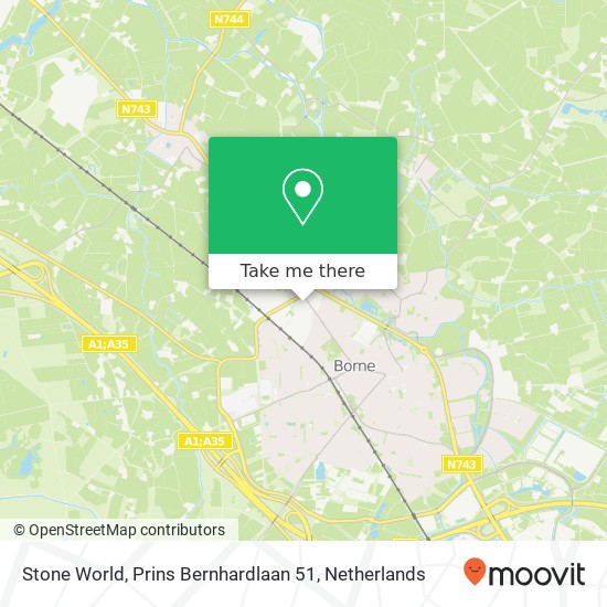 Stone World, Prins Bernhardlaan 51 map