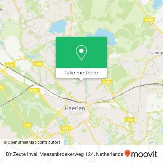 D'r Zeute Inval, Meezenbroekerweg 124 map