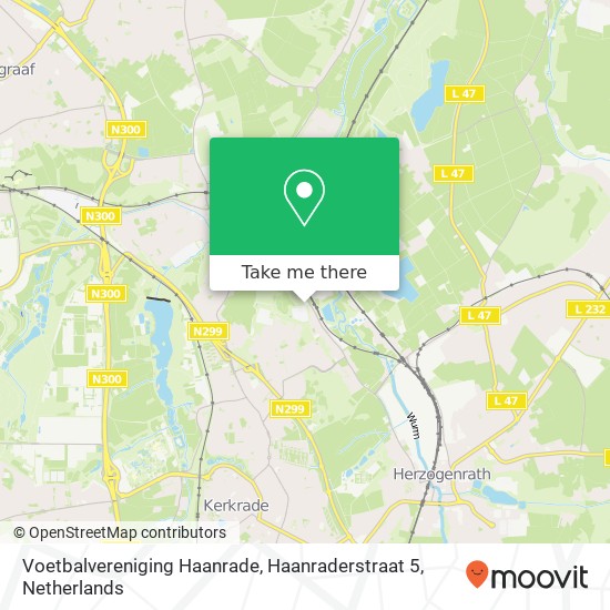 Voetbalvereniging Haanrade, Haanraderstraat 5 map