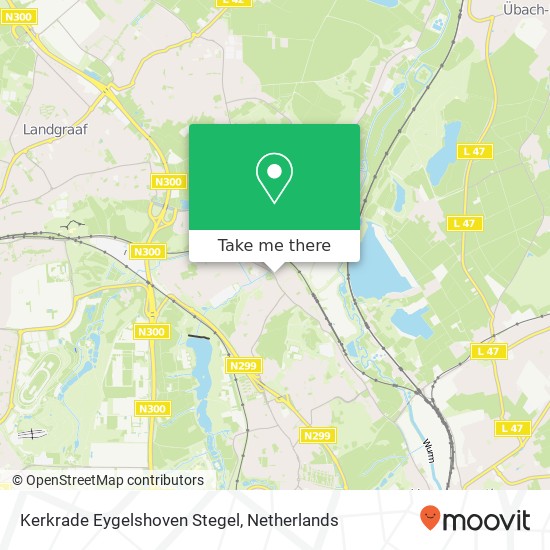Kerkrade Eygelshoven Stegel map