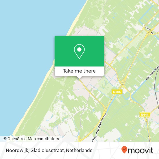 Noordwijk, Gladiolusstraat Karte