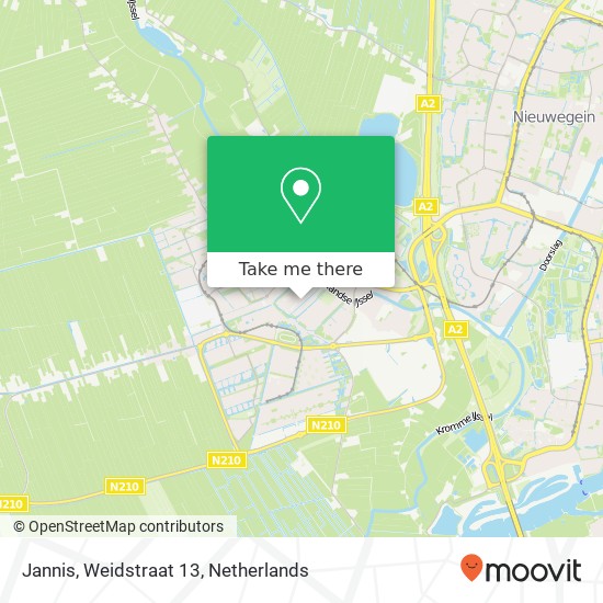 Jannis, Weidstraat 13 Karte