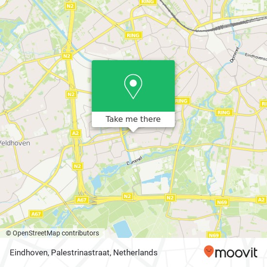 Eindhoven, Palestrinastraat Karte