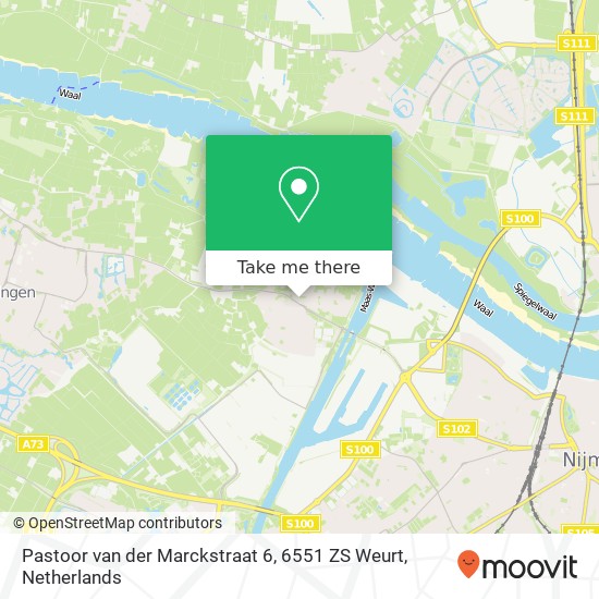 Pastoor van der Marckstraat 6, 6551 ZS Weurt map