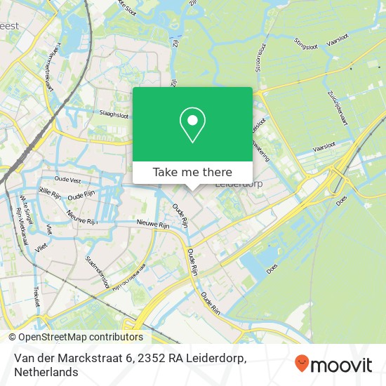 Van der Marckstraat 6, 2352 RA Leiderdorp map