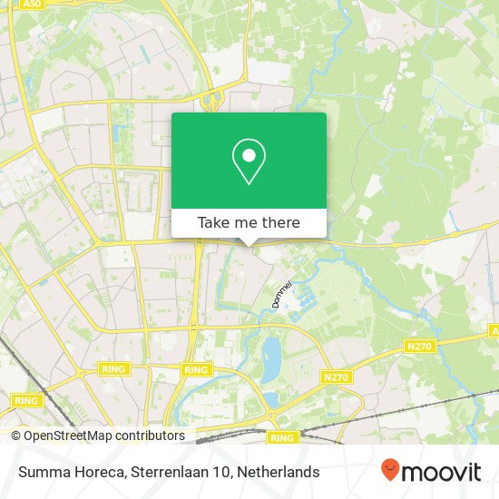 Summa Horeca, Sterrenlaan 10 map