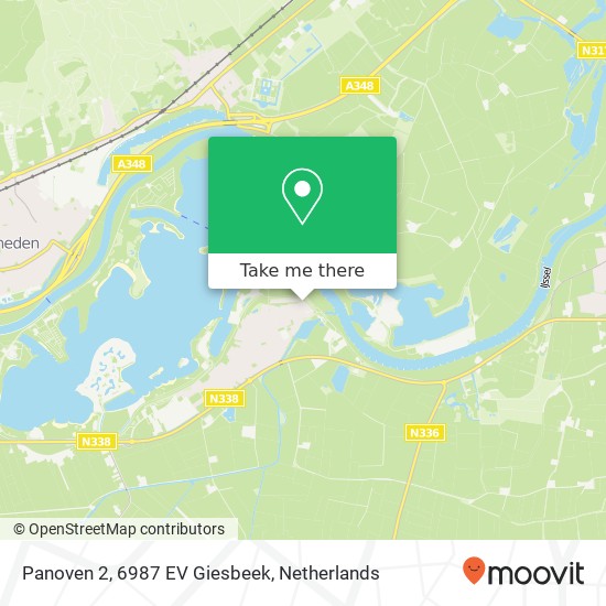 Panoven 2, 6987 EV Giesbeek map