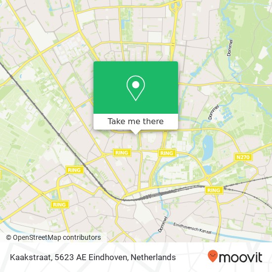 Kaakstraat, 5623 AE Eindhoven Karte