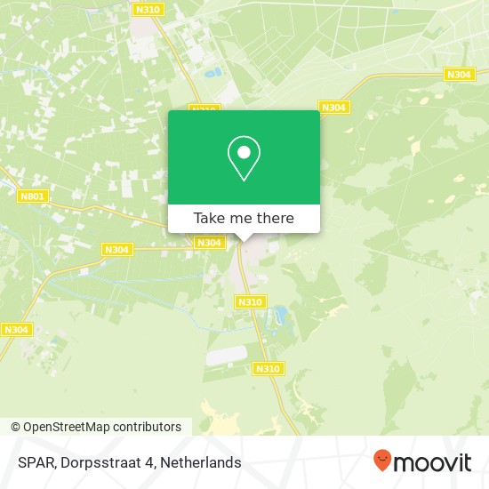 SPAR, Dorpsstraat 4 map