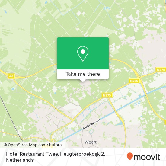 Hotel Restaurant Twee, Heugterbroekdijk 2 map