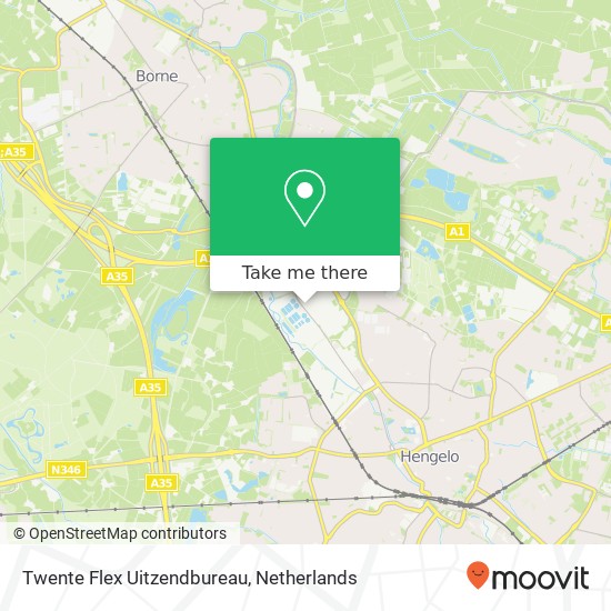 Twente Flex Uitzendbureau, Hassinkweg 35 map