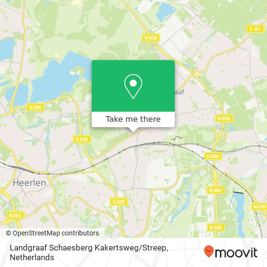 Landgraaf Schaesberg Kakertsweg / Streep Karte
