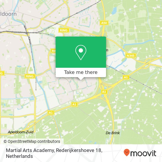 Martial Arts Academy, Rederijkershoeve 18 map