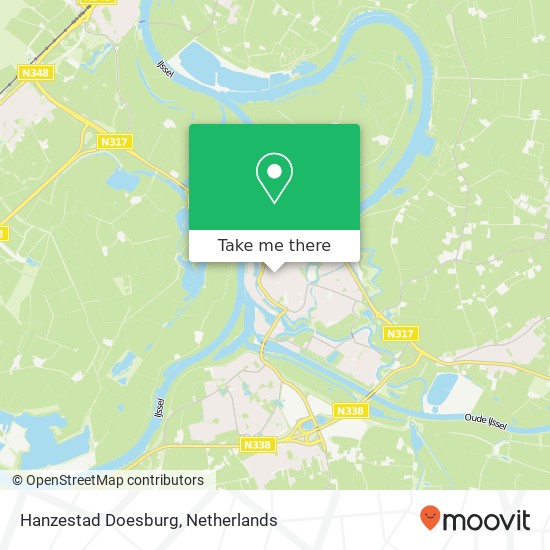 Hanzestad Doesburg map