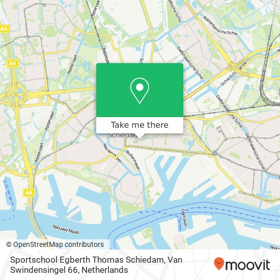 Sportschool Egberth Thomas Schiedam, Van Swindensingel 66 map