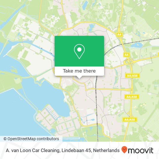 A. van Loon Car Cleaning, Lindebaan 45 map