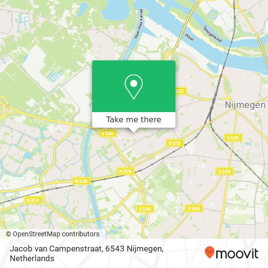Jacob van Campenstraat, 6543 Nijmegen map