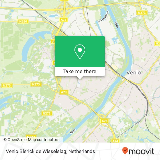 Venlo Blerick de Wisselslag map