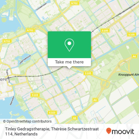 Tinley Gedragstherapie, Thérèse Schwartzestraat 114 Karte